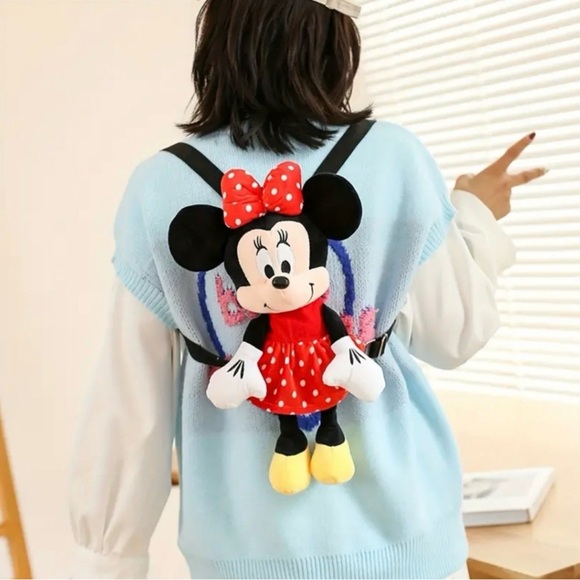 Disney Other - Disney Minnie Mouse Red Polka Dot Backpack